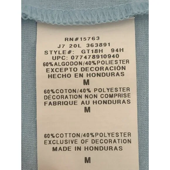 Champion Short Sleeve Blue Logo T-Shirt Womens Medium - Picture 10 of 11